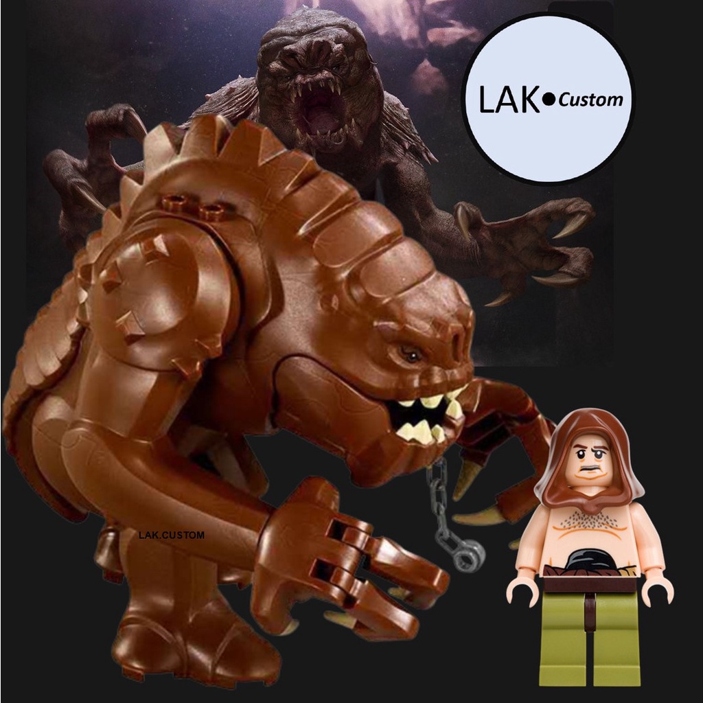 MÔ HÌNH  QUÁI VẬT RANCOR, BOBA FETT, MALAKILI