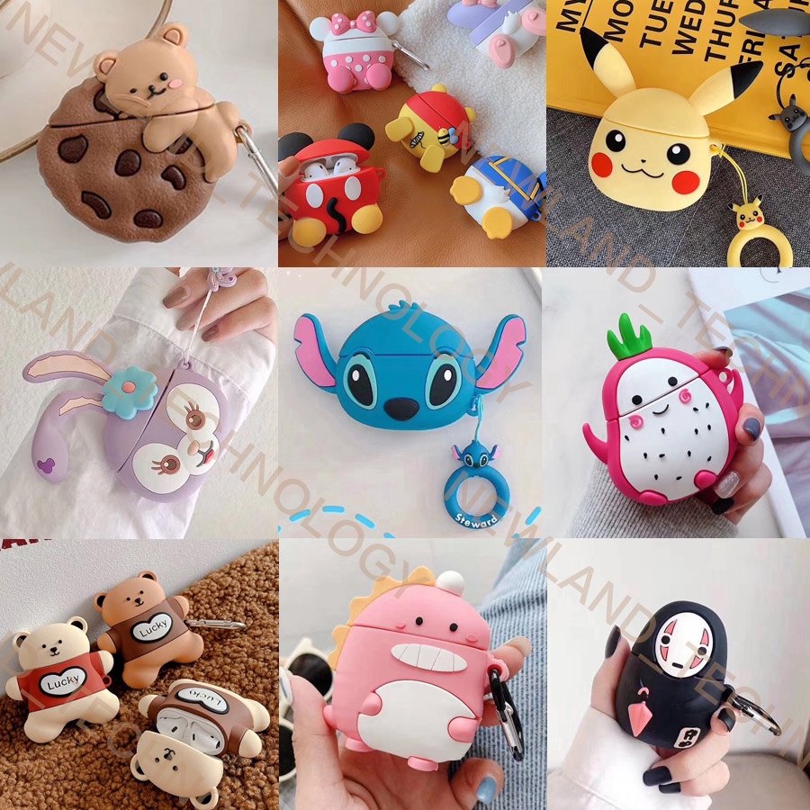 Ốp lưng tws i12 Vỏ tai nghe Inpod Vỏ bảo vệ hoạt hình I9s / I11 / I100 / I12 / I17 Vỏ mềm chống rơi 