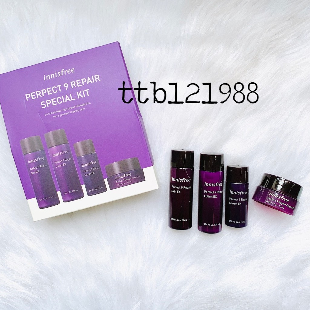 Bộ kit mini chống lão hóa Innisfree Perfect 9 Repair Special Kit