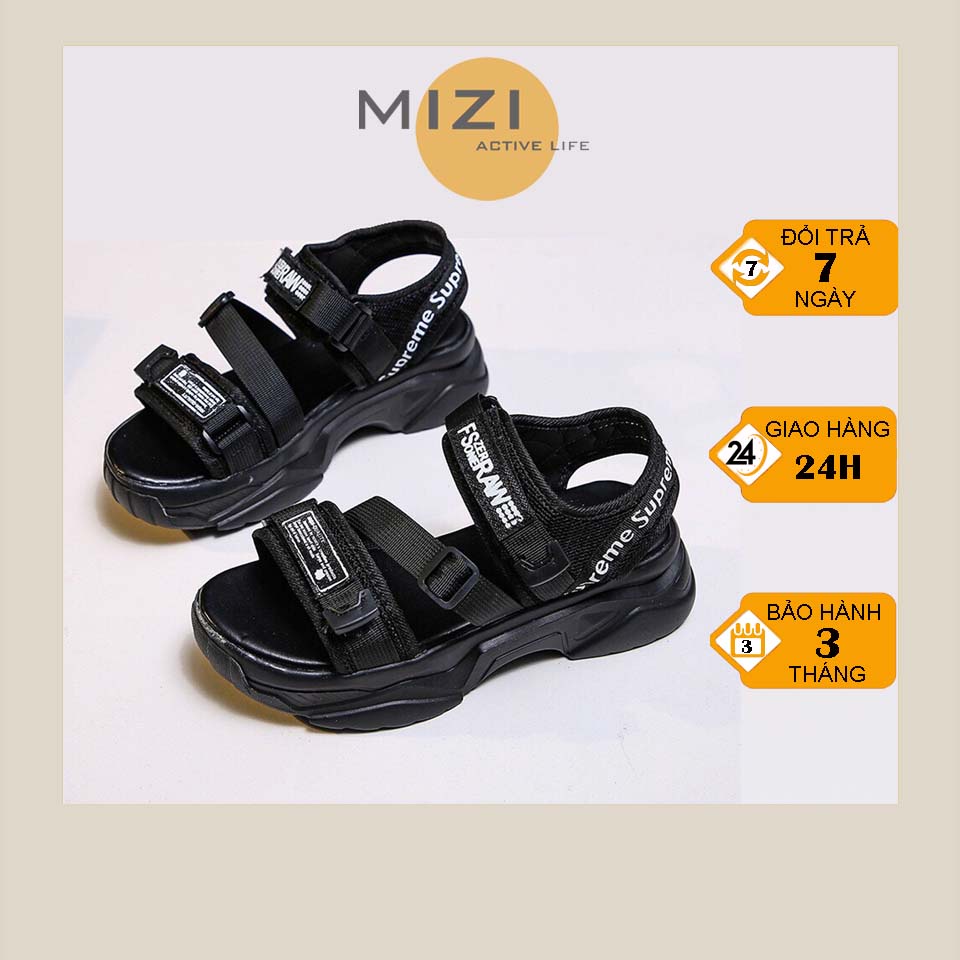 Dép quai hậu nữ, sandal học sinh đế cao 3 phân giá rẻ Hàn Quốc Mizi SD99