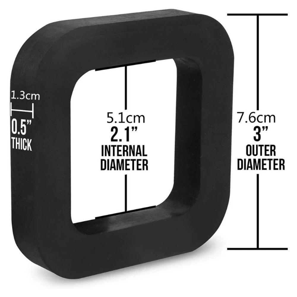 Đệm Cao Su Màu Đen 2 Inch Giảm Sốc Có Thể Điều Chỉnh Cho Xe Kéo