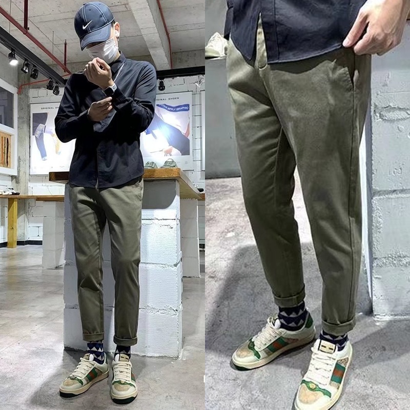 Quần Dài Ống Đứng Màu Sắc Thời Trang Nam Tính