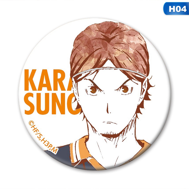 Huy Hiệu Cài Áo Hình Nhân Vật Anime Haikyuu