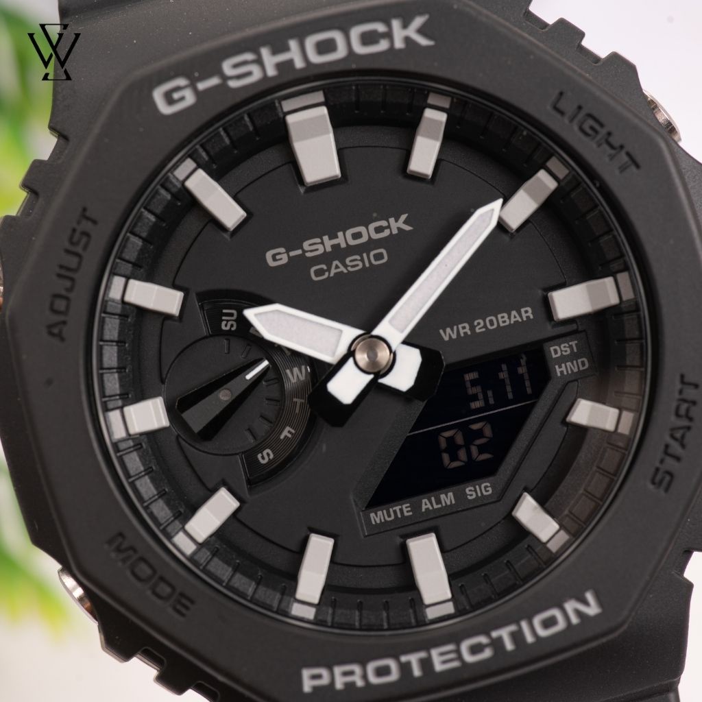 Đồng Hồ Điện Tử Nam Casio G-Shock WATCHSTORE GA-2100-1A Thiết Kế Mặt Kính Khoáng 45.4mm Kèm Dây Đeo Nhựa Tiện Lợi