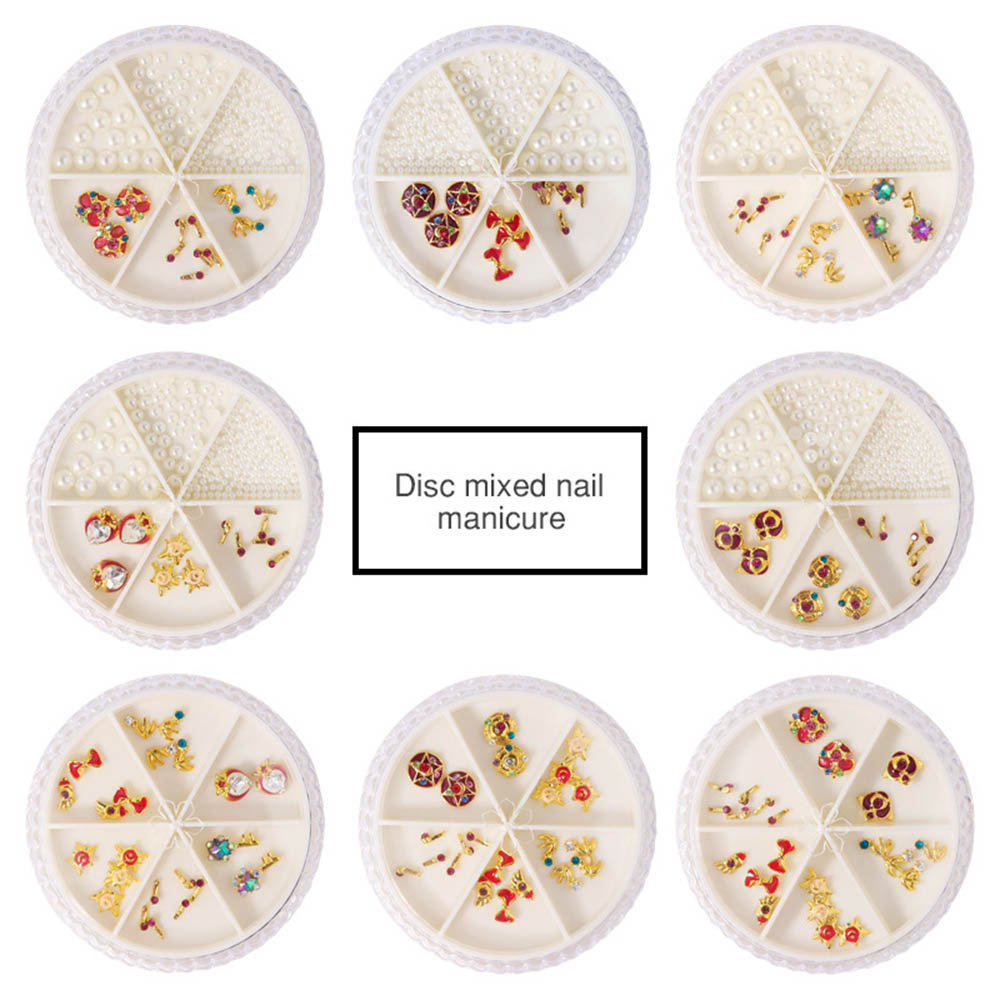 [Hàng mới về] Hộp phụ kiện trang trí móng tay bằng hợp kim hình thủy thủ mặt trăng sang trọng