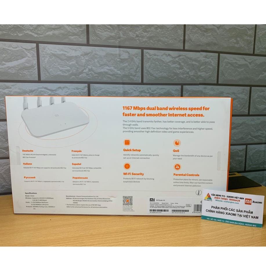 Bộ phát wifi Xiaomi 4A, wifi router 4A Xiaomi, băng tần kép hàng likenew