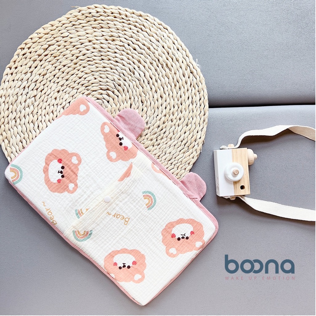 Gối Cao Su Non Boona chống ngạt thoáng khí an toàn cho bé sơ sinh