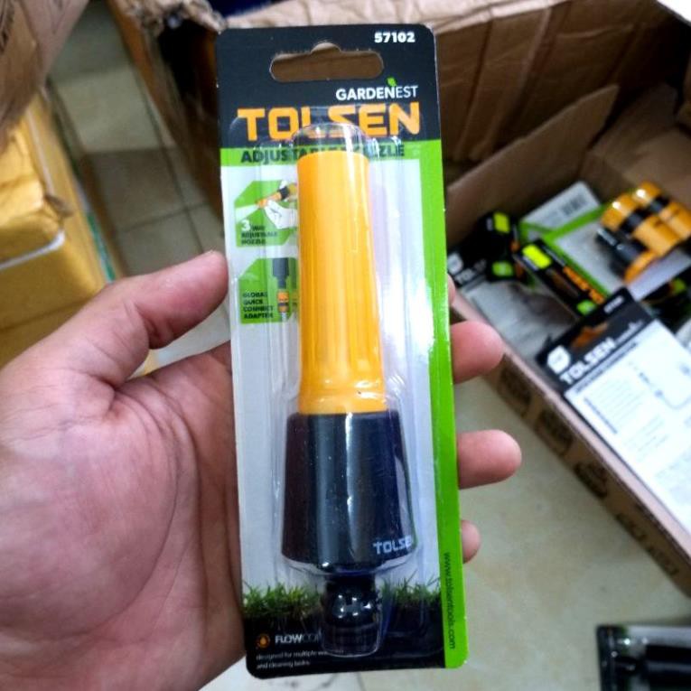 Real | Vòi Phun Nước Điều Chỉnh Từ Phun Sương Đến Xịt Áp Lực 1/2&quot; Tolsen 57102