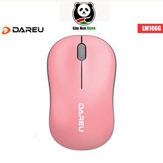 Chuột Không Dây Dareu LM106G Pink (Màu Hồng) - Hàng Chính Hãng Bảo Hành 24 Tháng