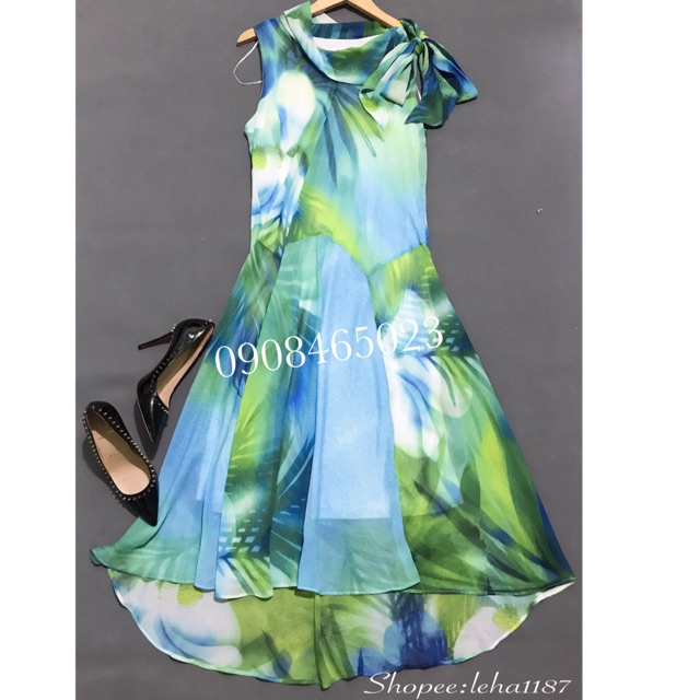 💃🏻Sale-Đầm Midi Voan Hoa Sik 2lop Dư Xịn