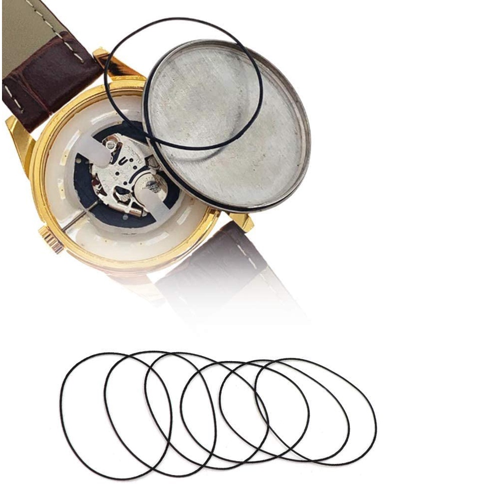 Combo 10 Ron Cao Su, Gioăng Chống Nước Đồng Hồ Loại Dày Size 30-40mm