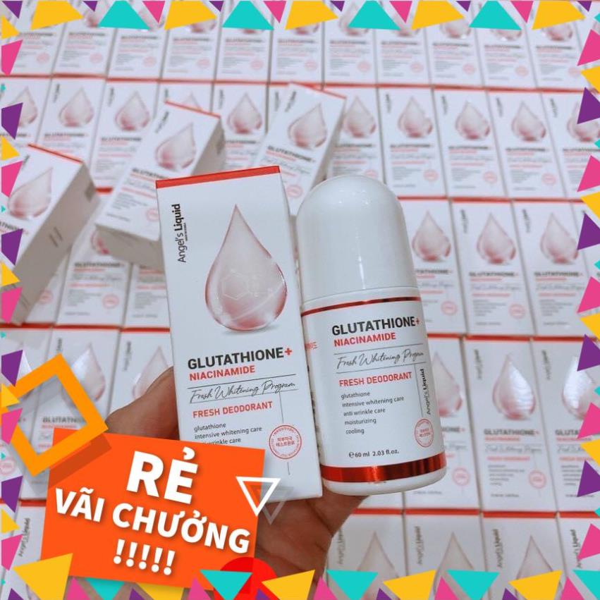 [ Chính Hãng ] Lăn Nách Glutathione, mờ thâm, dưỡng trắng da Angel Liquid Glutathione plus 60ml - Prin.shop