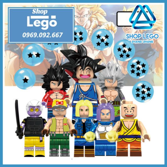 Xếp hình 7 viên ngọc rồng Dragon Ball Goku
- Krillin
- Fu
- Trunks - Android 13 - Vegeta Lego Minifigures Kopf KF6048