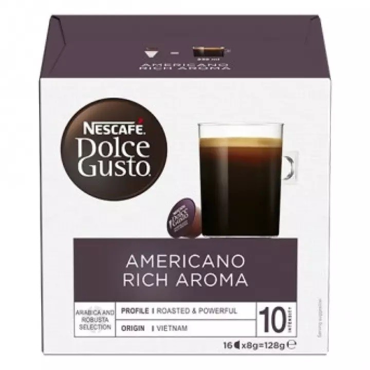 Cà phê viên nén Nescafe Dolce Gusto americano 128g (8g x 16 viên) | BigBuy360 - bigbuy360.vn