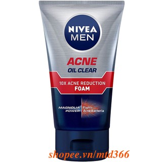 Sữa Rửa Mặt Nam 100G Nivea Men Bùn Khoáng Kiểm Soát Nhờn & Ngừa Mụn Là Chính Hãng.
