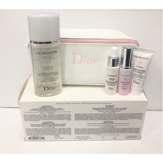 Set dưỡng trắng da Dior snow kèm túi đựng mỹ phẩm