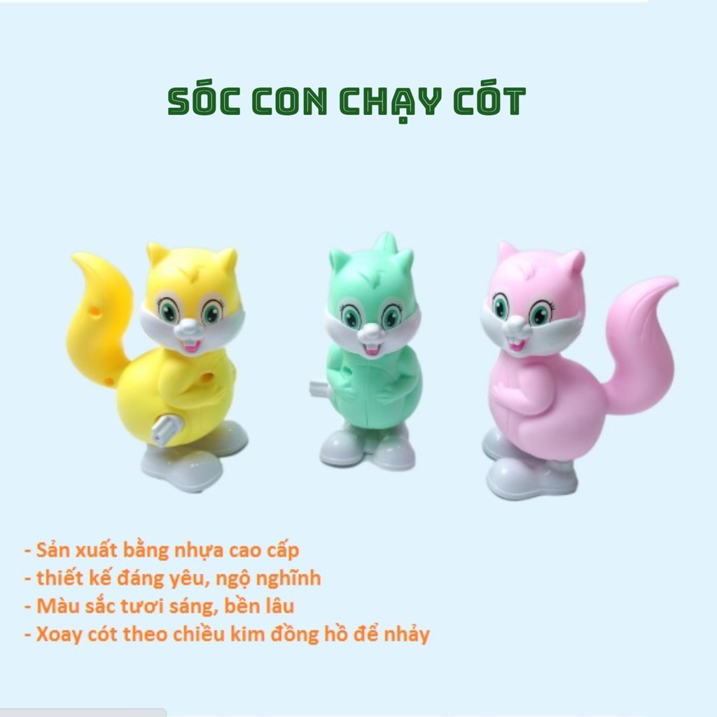 Sóc con chạy cót - Trò chơi chạy cót, đồ chơi giải trí cho bé A95