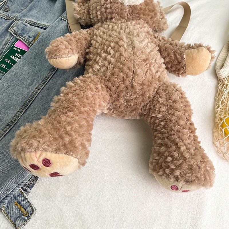 Túi Đeo Chéo Hình Gấu Duffy Nhồi Bông Mềm Dễ Thương Thời Trang Thu Đông Cho Nữ