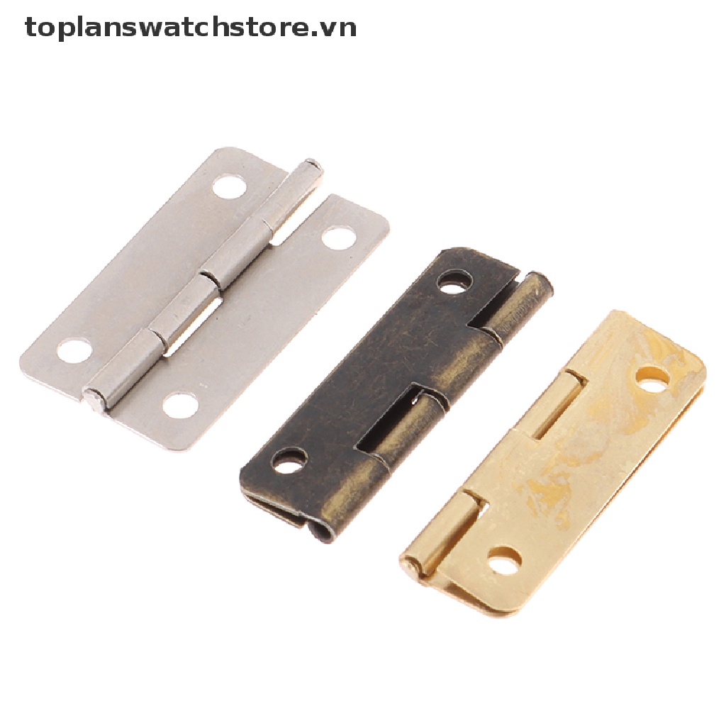 Bộ 12 Bản Lề Hộp Nhạc Mini Bằng Gỗ Kèm Ốc Vít Cho Nhà Búp Bê