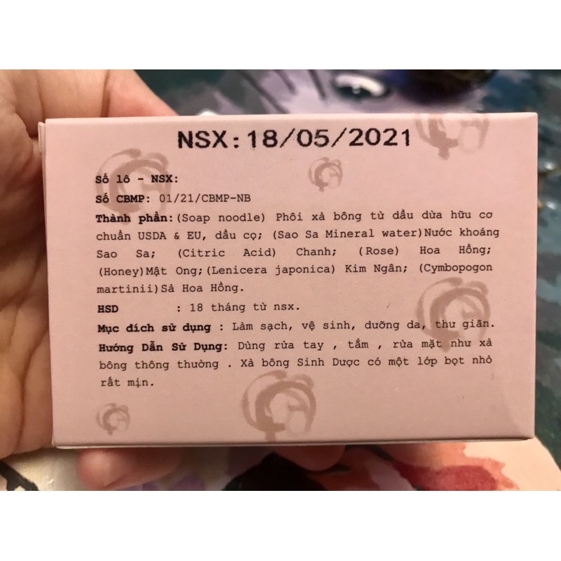  Xà bông HOA HỒNG Sinh Dược 100gr sạch da, sạch mụn từ thiên nhiên, 100% handmade | BigBuy360 - bigbuy360.vn