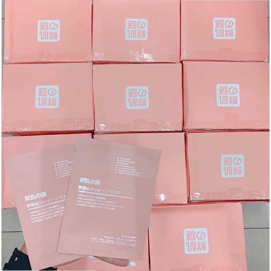 Mặt nạ nhau thai cừu cuống rốn tế bào gốc cấp ẩm, trắng sáng da