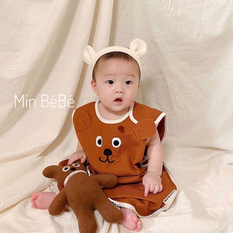 Băng đô tai gấu, Turban tai gấu style Hàn cho bé trai, bé gái
