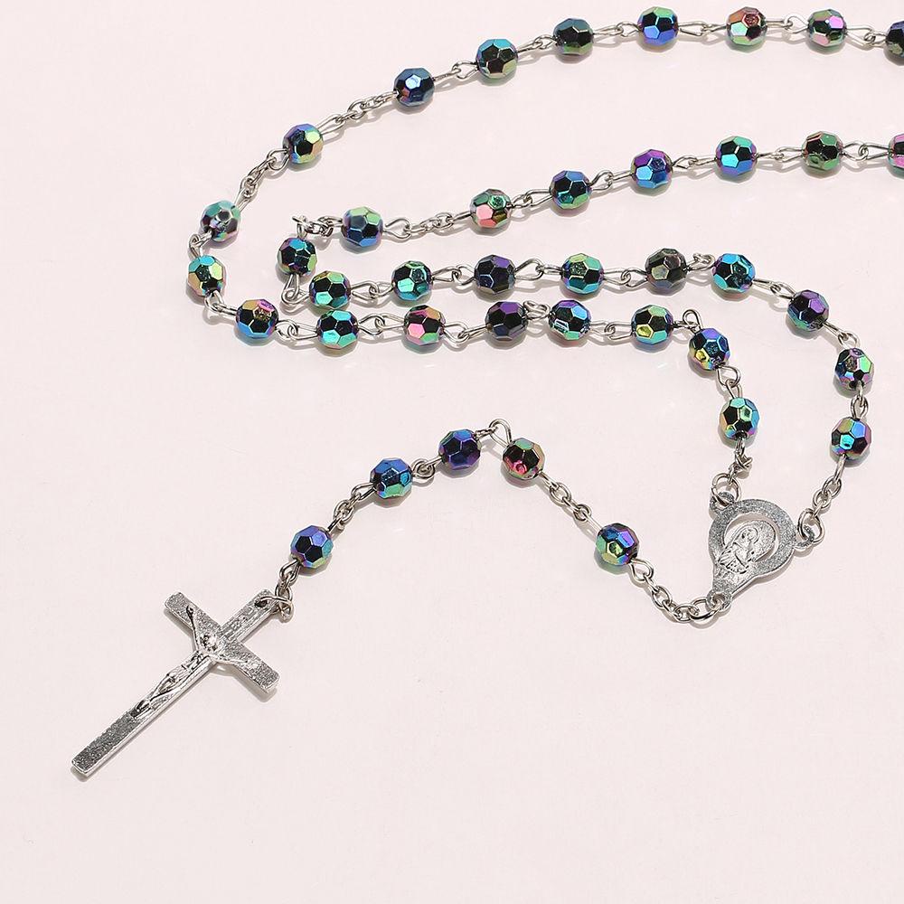 Vòng Cổ Chuỗi Hạt Rosary Mặt Thánh Giá Thời Trang