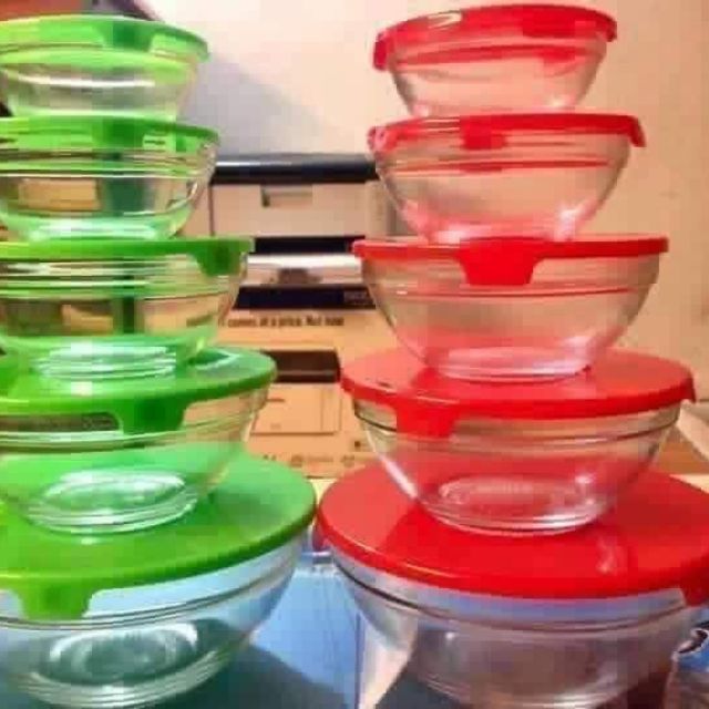 Bộ 5 bát thủy tinh