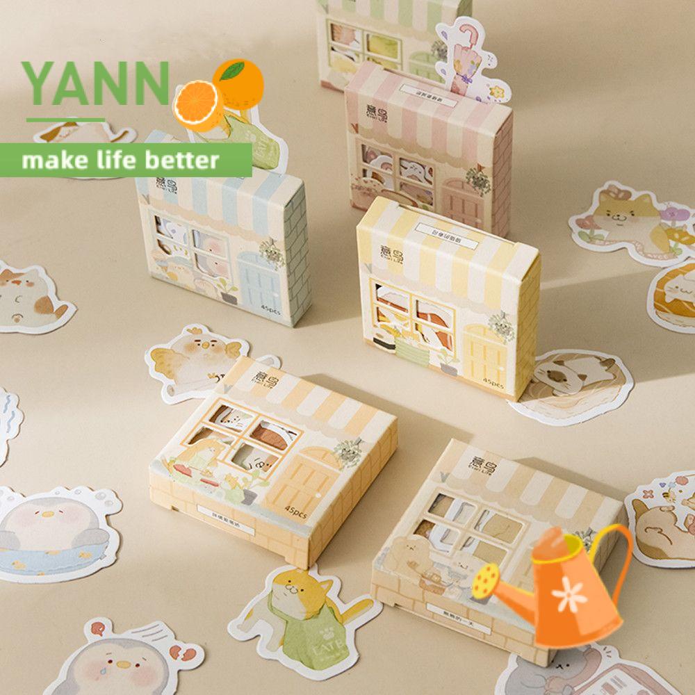 Hộp 45 miếng dán hình ngôi nhà trang trí sổ tay/ nhật ký dễ thương