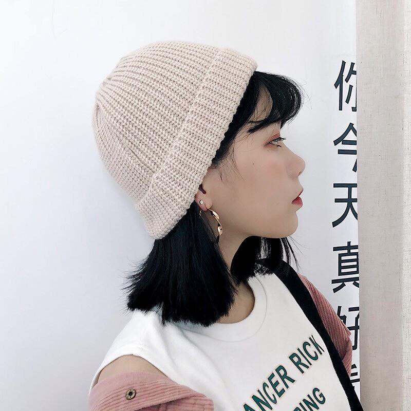 Mũ len Benie dệt kim form tròn Mũ phong cách Hàn Quốc - Mã ML002