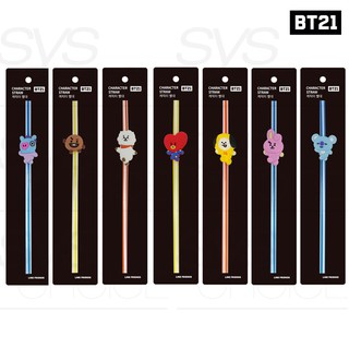 [Official] Ống Hút BT21 - BTS Authentic Goods Character Straw