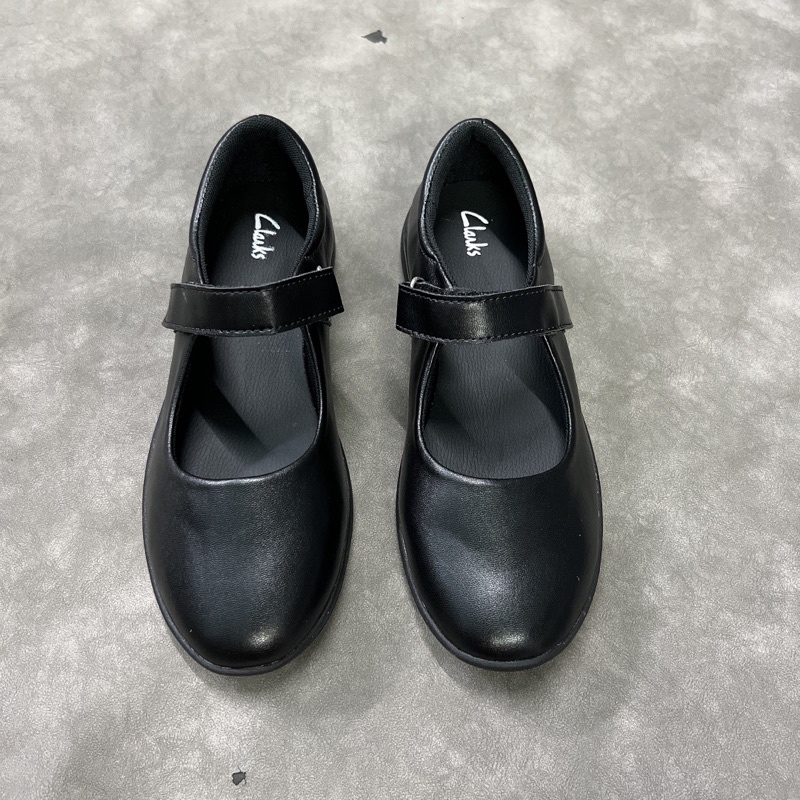Giày clarks bup bê đen cho bé gái đi học