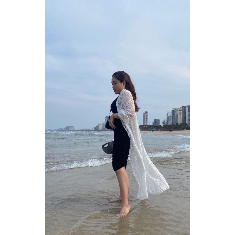 [Mã HOPHFE94 giảm 10K đơn 259K] Áo Khoác Cardigan Ren Đi Biển - Áo khoác đi biển ren Thiết kế mới 2021 (Có hình thật) | BigBuy360 - bigbuy360.vn