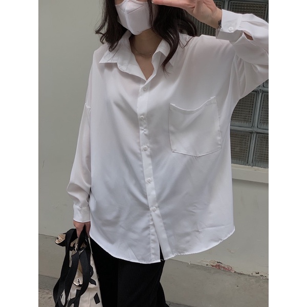 áo sơ mi vạt tôm cổ đức túi ngực SA461 LOLLIE STUDIO