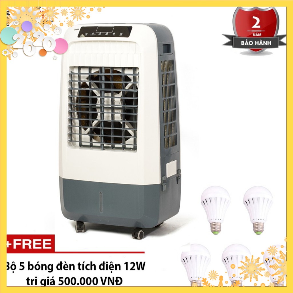 [FREESHIP EXTRA] Quạt điều hòa– Máy làm mát không khí công suất cao SUNTEK SL650 + Tặng 5 bóng đèn tích điện 7W