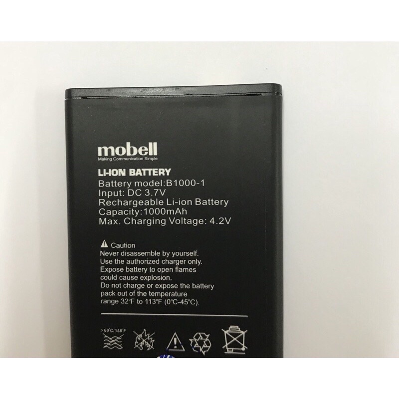 Pin mobell m339/m319/m389b/m518/m318 chính hãng. pin điện thoại m389b/ rock1b chính hãng