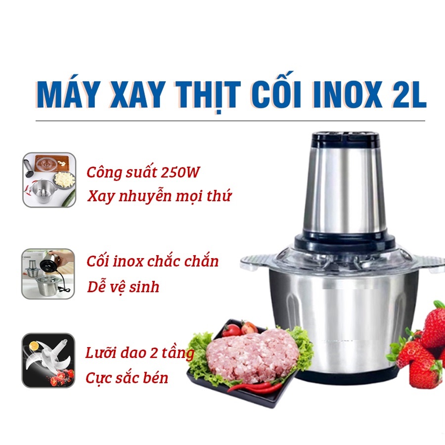 cối xay thịt inox, máy xay thịt inox