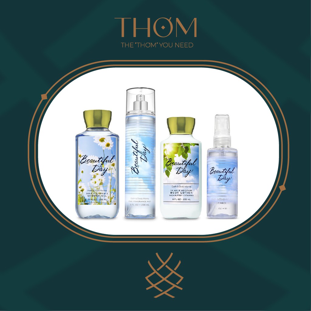BEAUTIFUL DAY | Sản Phẩm Tắm Dưỡng Xịt Thơm Toàn Thân Bath & Body Works