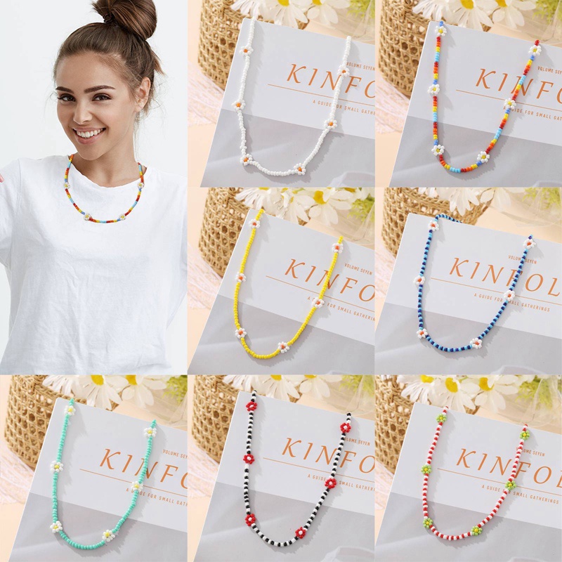 1 Cái Hạt Cườm Hoa Vòng Cổ Gợn Sóng