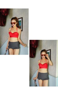 Set bikini cạp cao hàng nhập size L