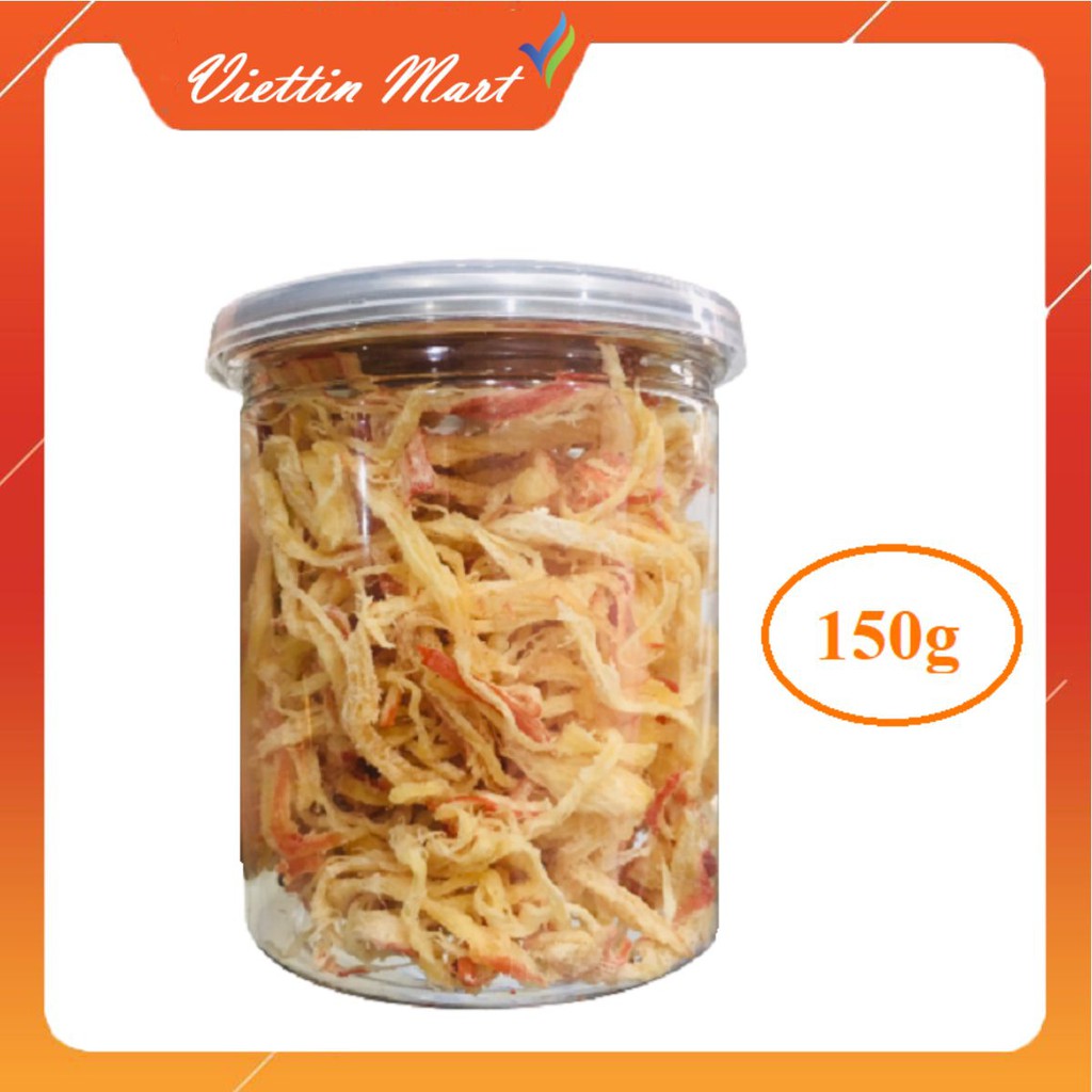 150G Mực Xé Sợi Hấp Nước cốt dừa hàng Xuất Khẩu siêu ngon- ViettinMart