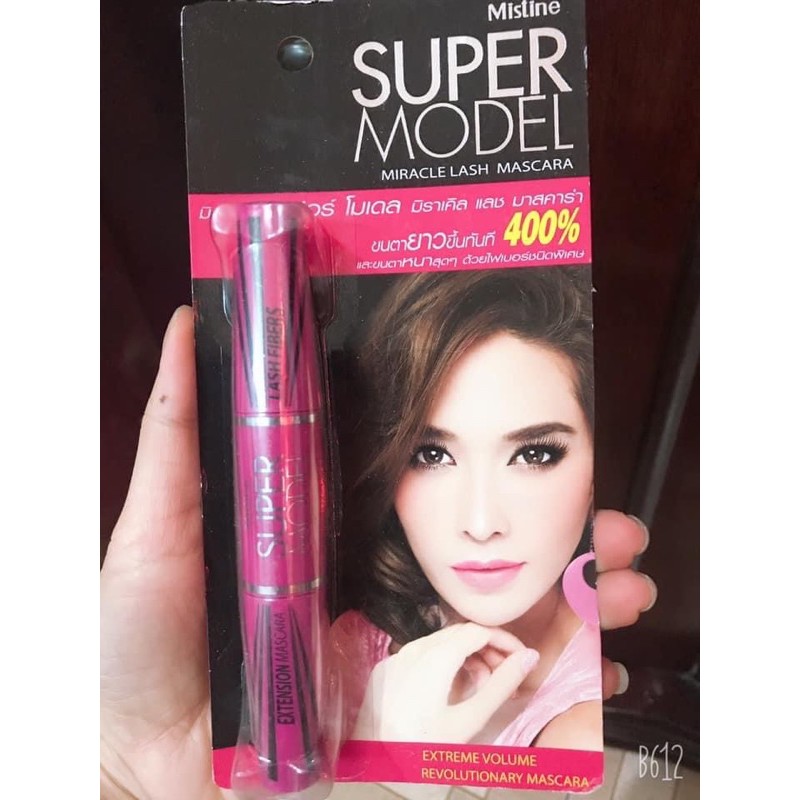 Chuẩn Auth Thái mascara Super model Thái Lan chống thấm nước