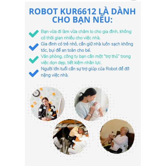 Robot lau nhà hút bụi KUR6612 KUCHEN ĐỨC. Top 3 sản phẩm bán chạy nhất. Sản phẩm Robot được yêu thích hiện nay