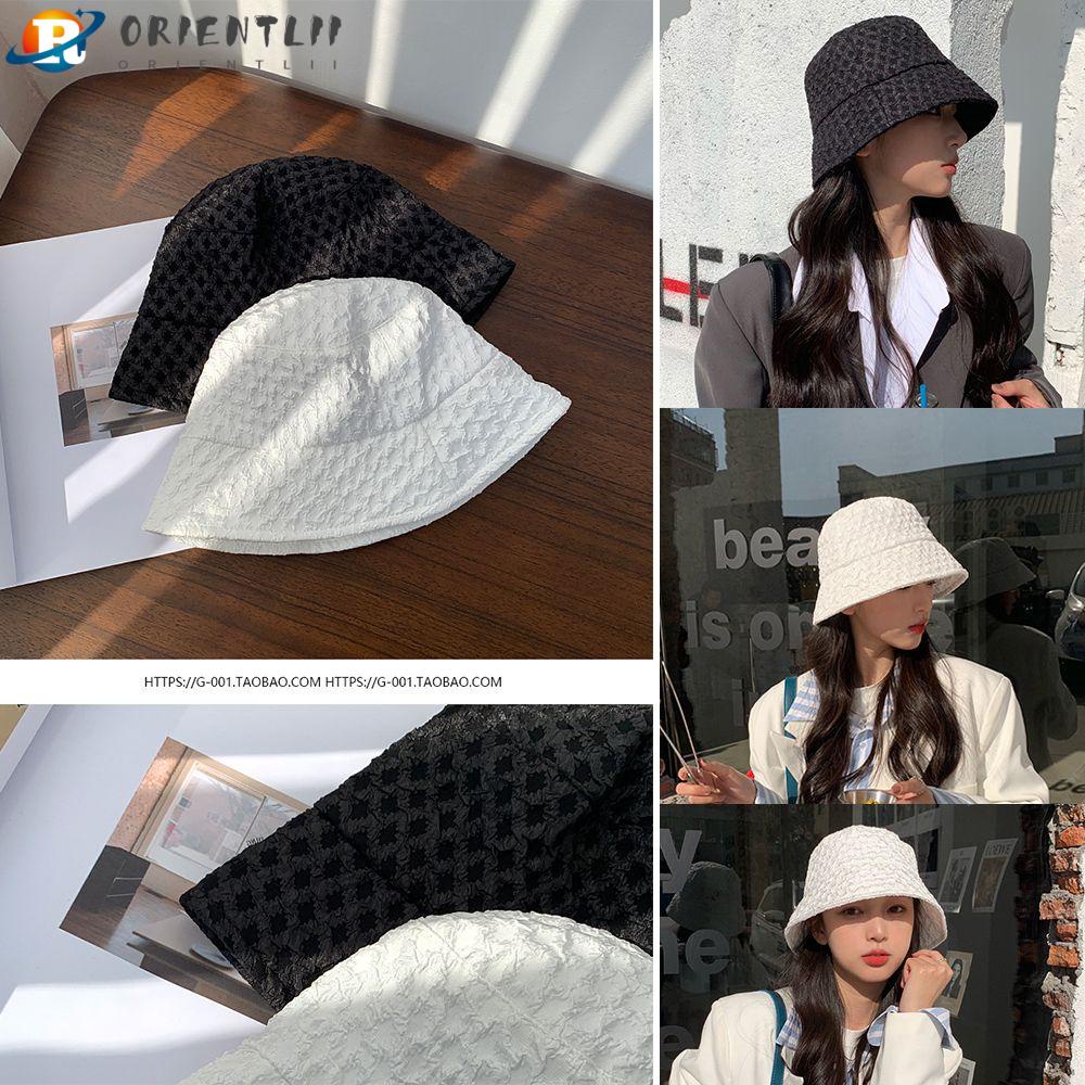 ORIENTLII Mũ xô mềm thoáng khí cho nữ Mũ chống nắng rộng vành thoáng khí