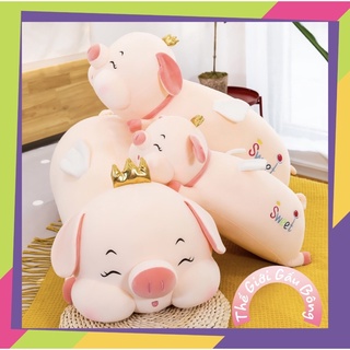 Gấu Bông Heo Nằm, Heo Nằm Béo Ú Hàng Qc Loại 1