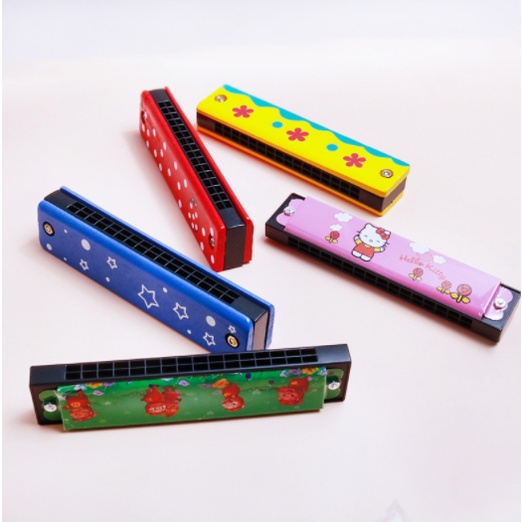 Kèn Harmonica đồ chơi 32 lỗ bằng gỗ cho bé