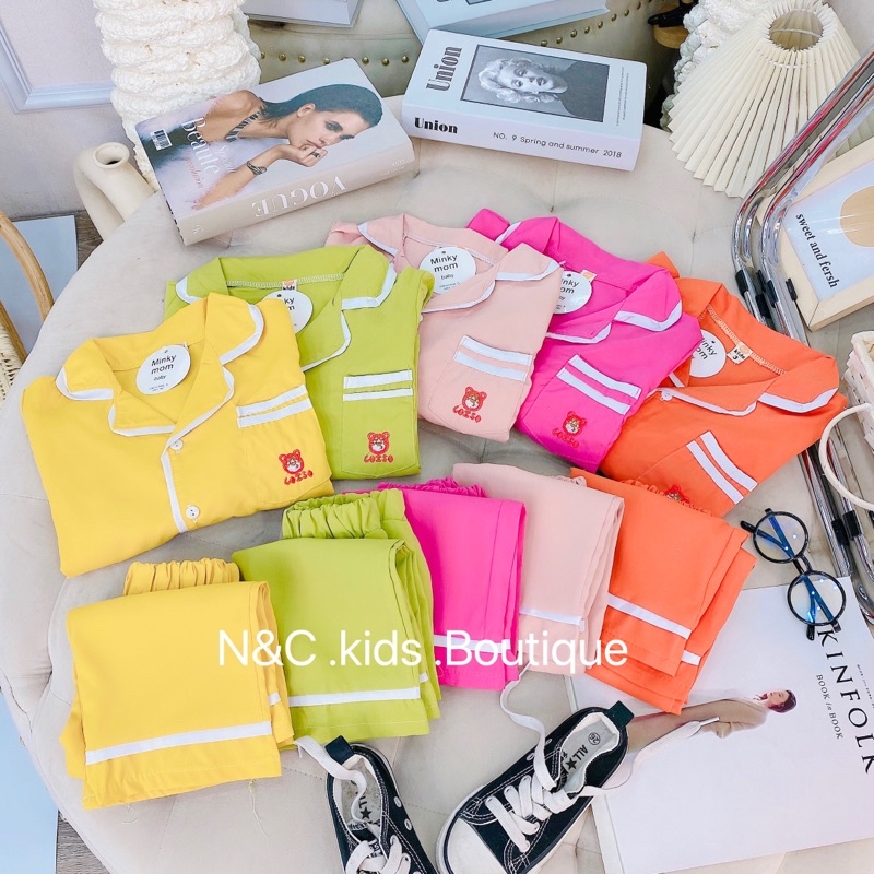 Bộ pijama thô đũi cực kute cho bé trai bé gái - BPTD