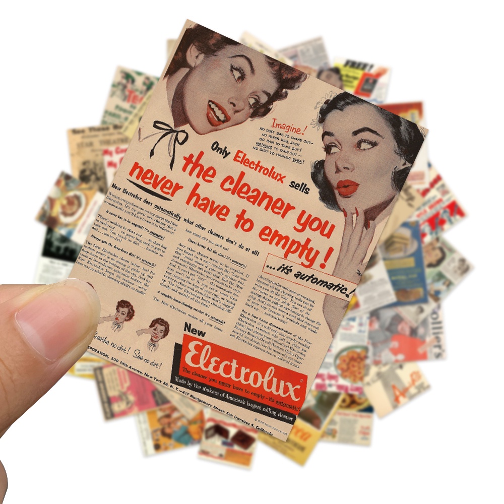 Set 10/25/50 miếng dán trang trí laptop / xe hơi / vali chống thấm nước thời trang