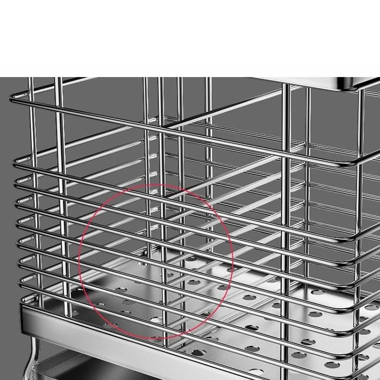 Giá Ống Đựng Đũa Inox SUS304 - Giá Inox Dán Tường Không Cần Khoan