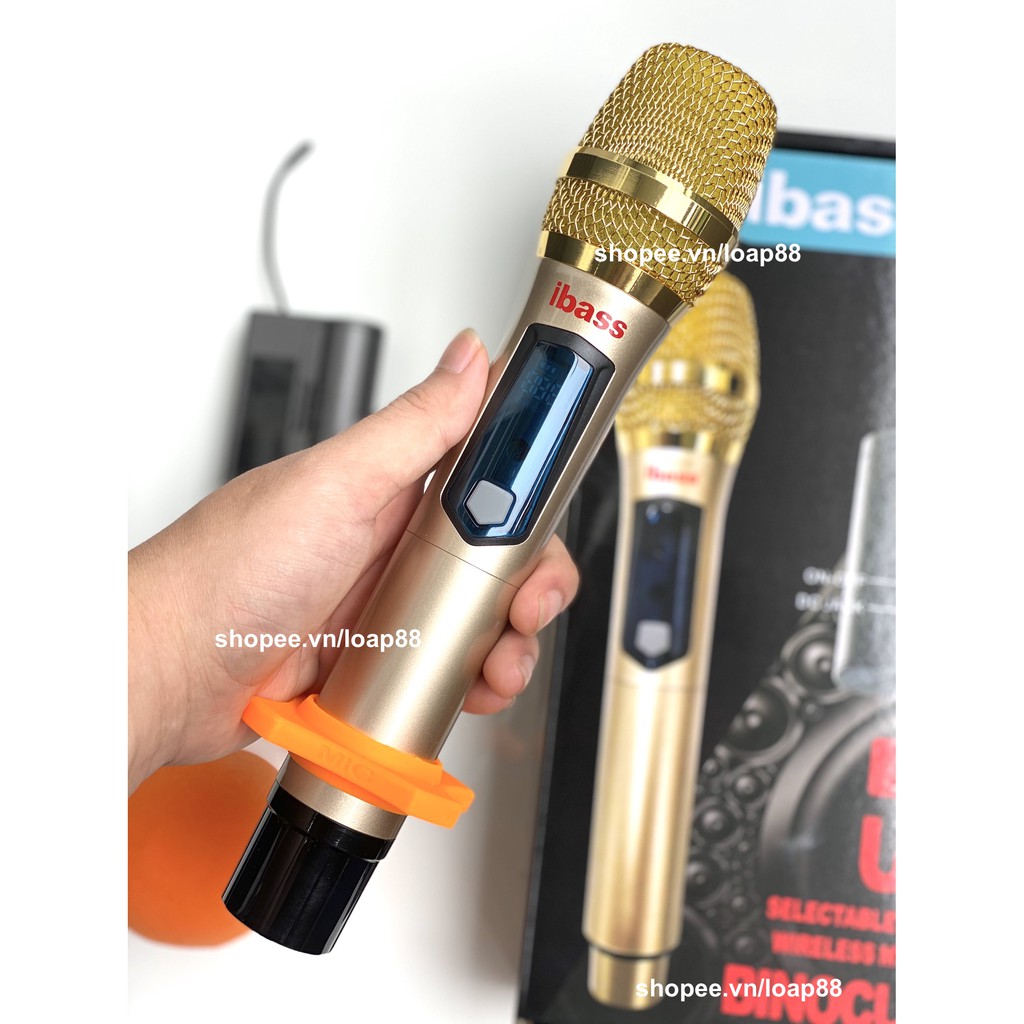 Micro Karaoke Không Dây Bluetooth Tăng Âm Minchan UHF IBass - dành cho tất cả loa kéo, amply hỗ trợ zack 6.5mm